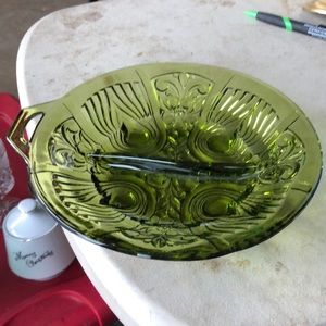 Vintage green dish